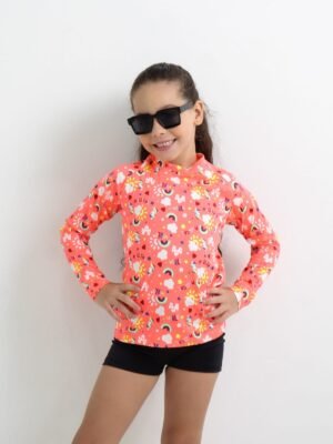 CAMISA DE PROTEÇÃO INFANTIL ESTAMPADA - PACOTE COM 10 PEÇAS