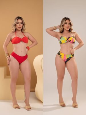 BÍQUINIS 2 MODELOS REF:62 - PACOTE COM 10 PEÇAS